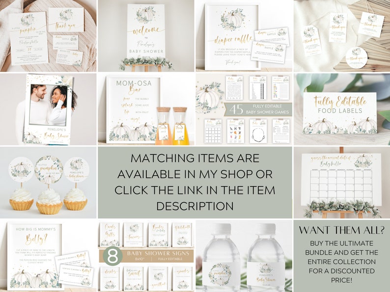 Pumpkin Baby Shower Food Label Template Fall Baby Shower - Etsy