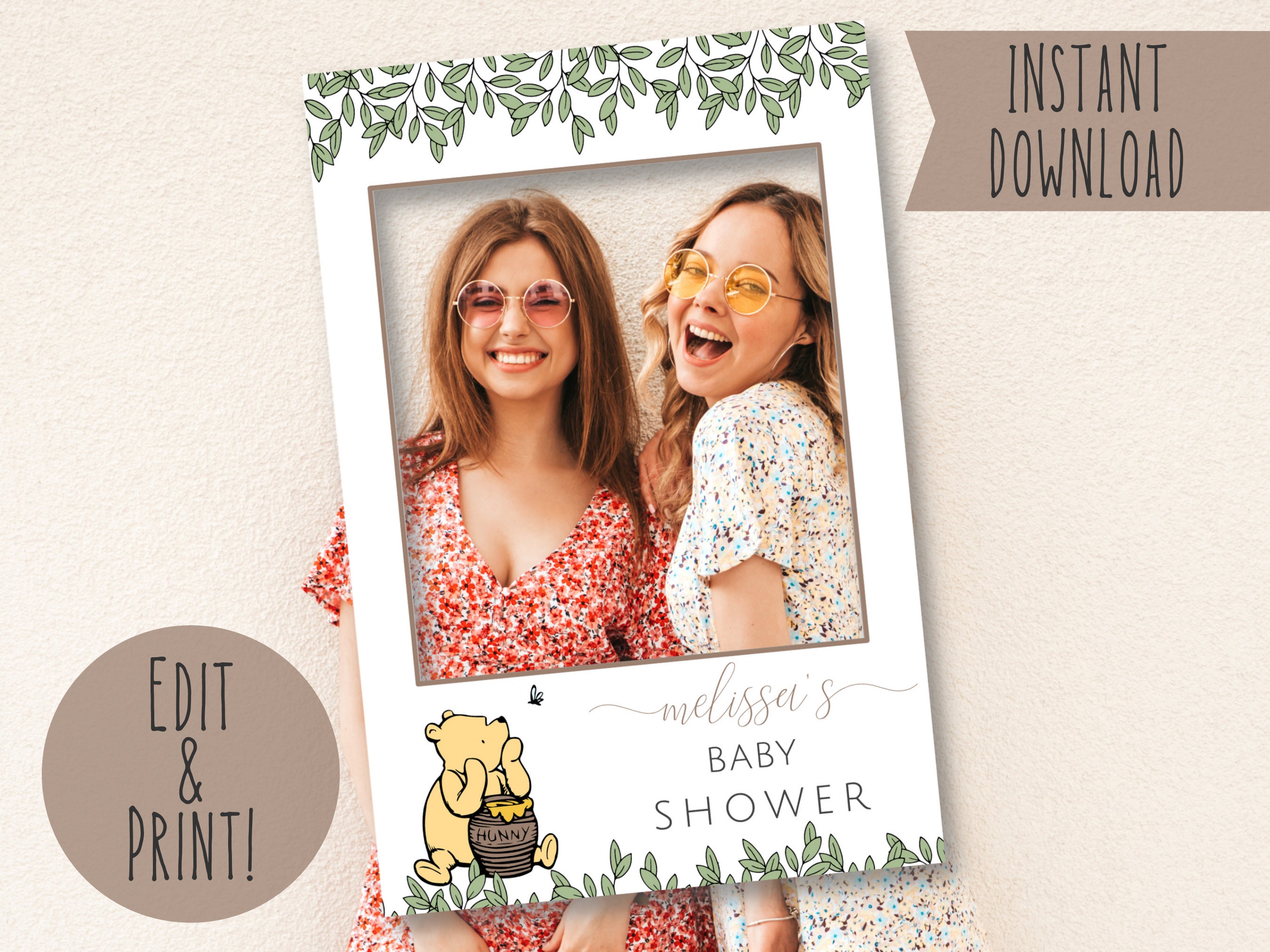 Photo Booth Frame Winnie the Pooh - Etsy