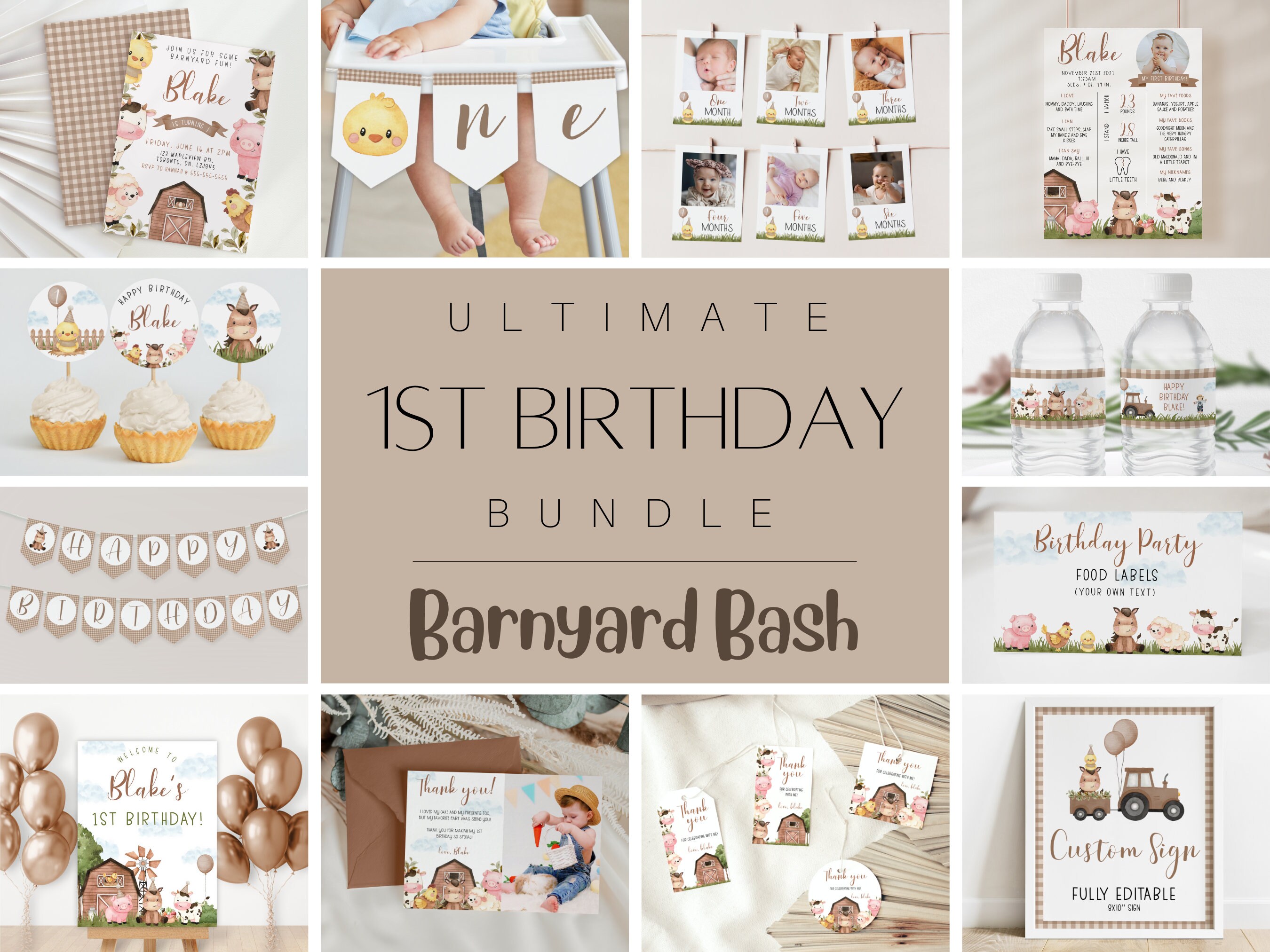 1st Birthday Bundle Etsy