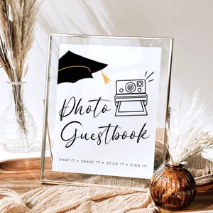 Graduation Photo Guestbook Sign, Graduation Party Photo Guestbook, 2026 Graduation Party Sign Download, Graduation Guestbook Alternative