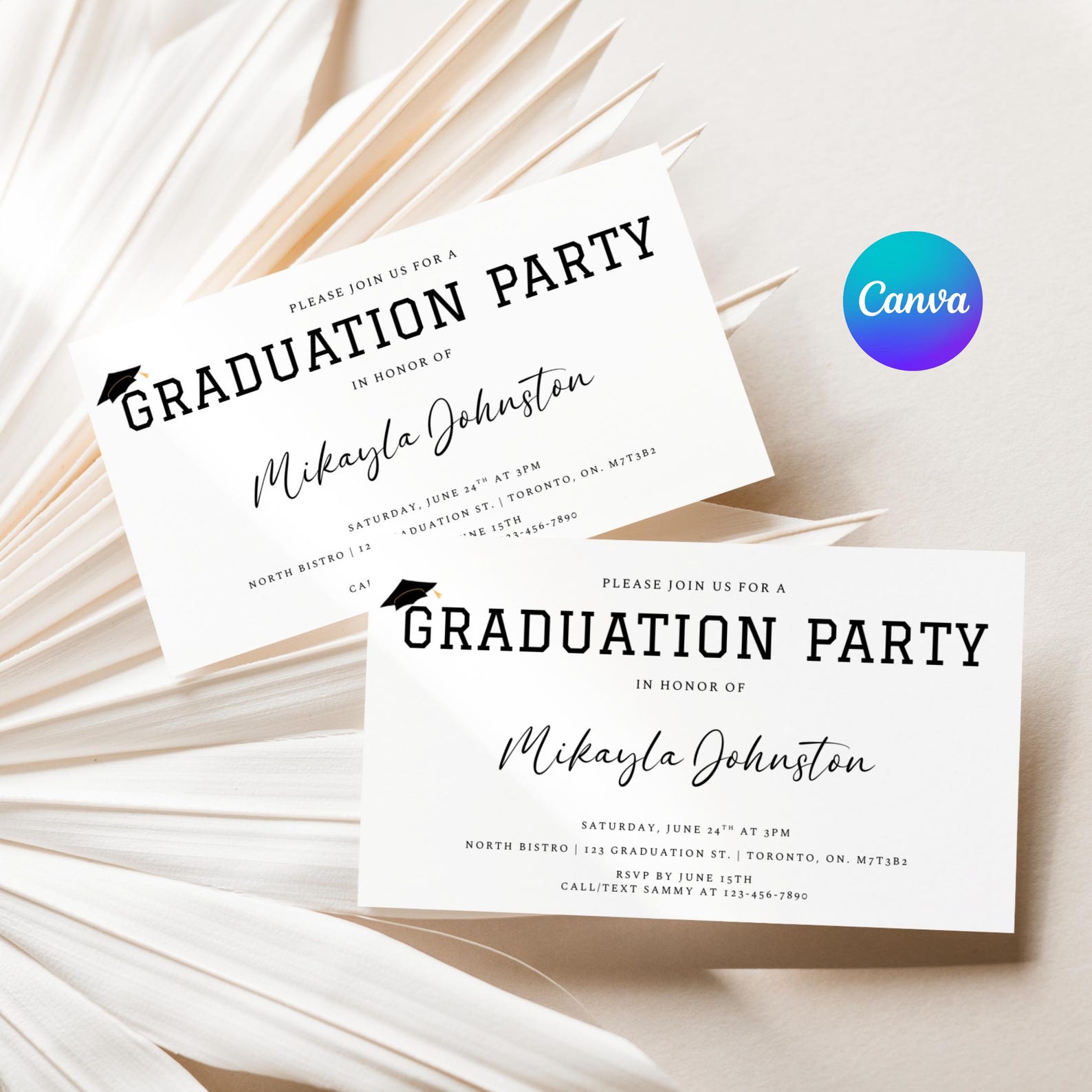 EDITABLE Graduation Insert, Graduation Party Inserts, Graduation 2026 ...