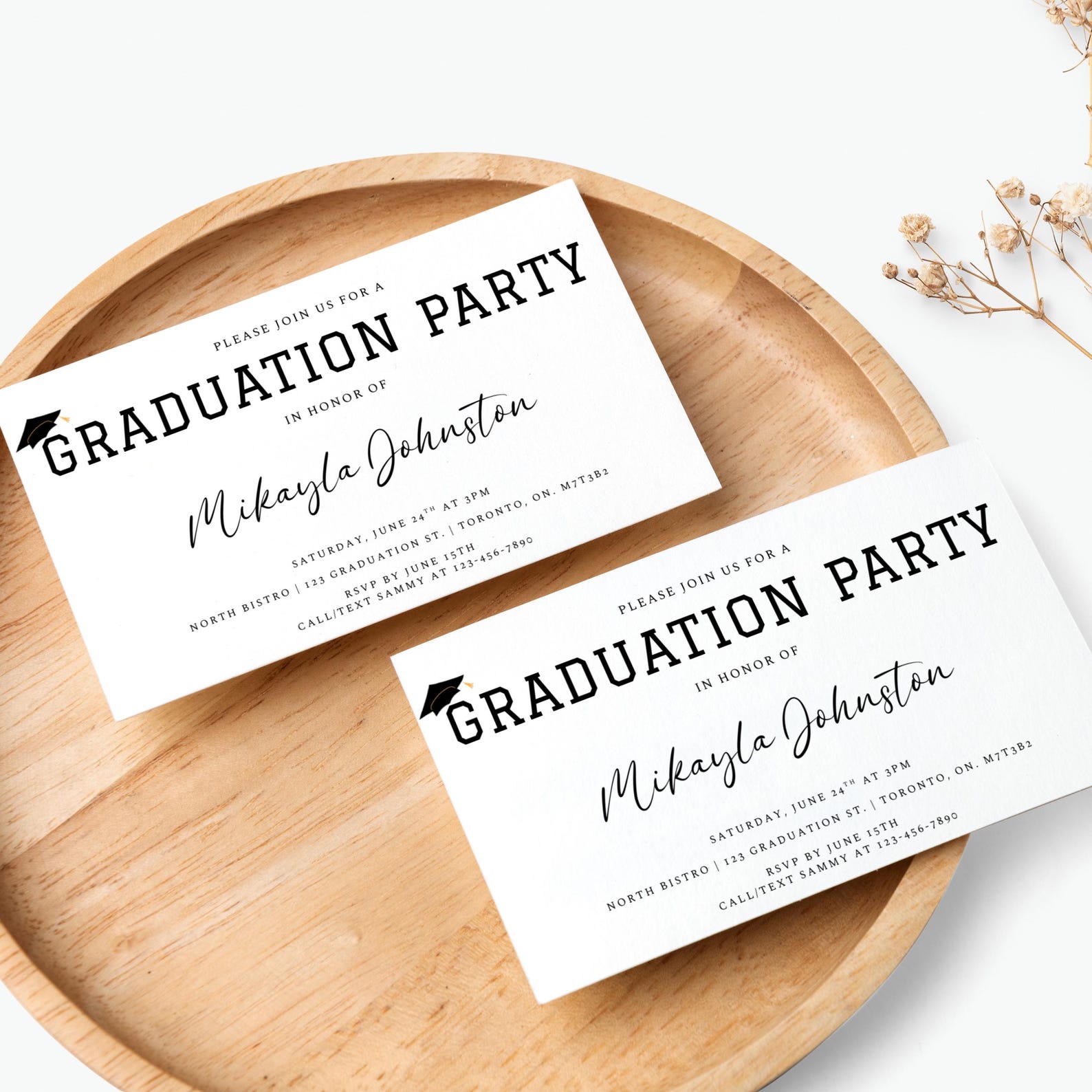 EDITABLE Graduation Insert, Graduation Party Inserts, Graduation 2026 ...