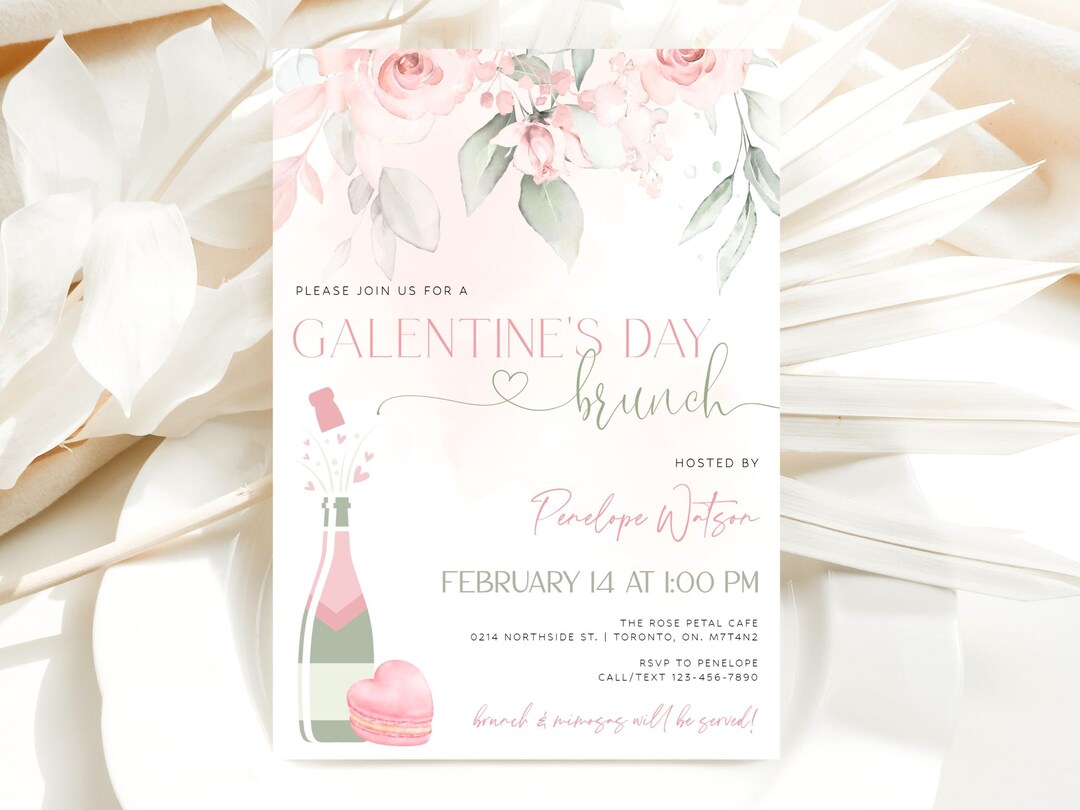 Galentines Day Invitation Template Galentines Day Brunch Invitation Galentines Day Invitation Template Galentines Day Brunch Invitation
