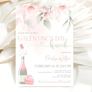 Galentines Day Invitation Template Galentines Day Brunch Invitation Galentines Day Invitation Template Galentines Day Brunch Invitation