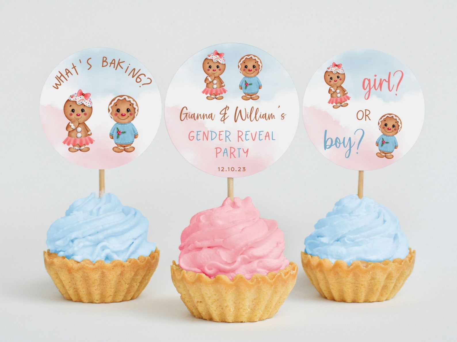 Gender Reveal Baking Cups main image 0