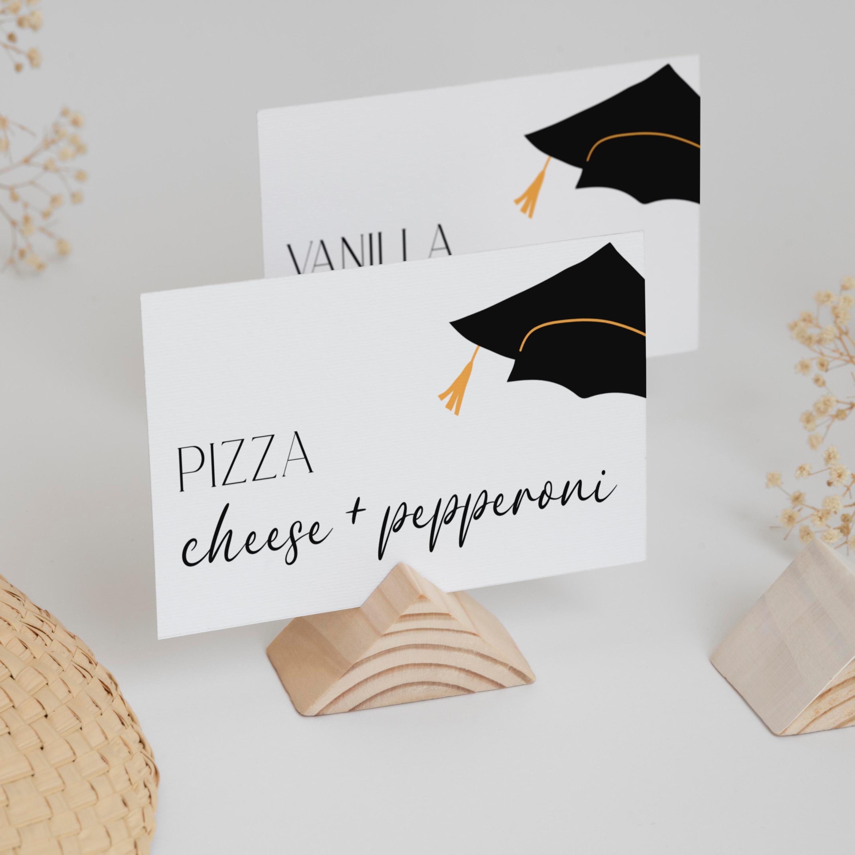 Table Label Graduation Graduation Party Food Label, 2026 Grad Party Decor, Printable Food Tent ...