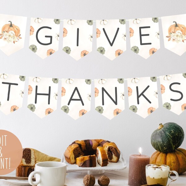 Printable Friendsgiving Banner - Etsy