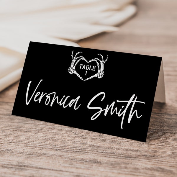 Halloween Place Card - Etsy
