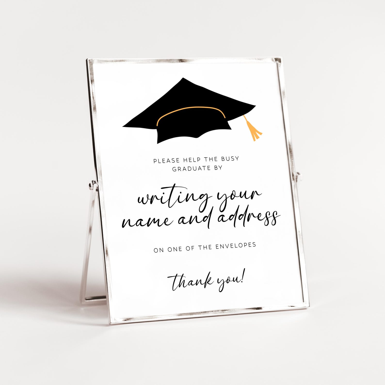 Help the Busy Graduate Sign, Graduation 2026 Table Signage, Printable ...