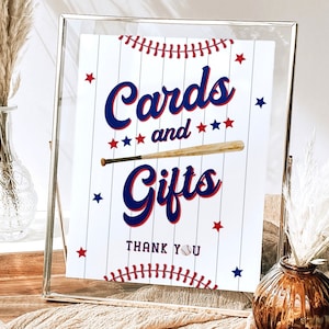 Premier anniversaire recrue de l'année, signe de fête d'anniversaire de baseball, cartes et cadeaux signe imprimable, décoration de fête d'anniversaire garçon année recrue