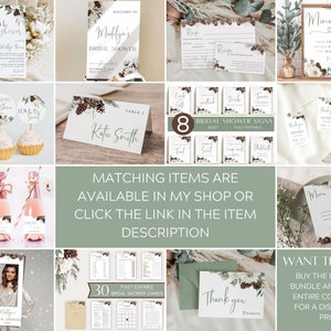 EDITABLE Mini Champagne Label Template, Winter Bridal Shower Champagne ...