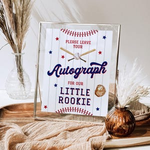 Tabliczka z okazji pierwszych urodzin debiutanta roku, tabliczka z autografem na urodziny baseballisty, tabliczka z okazji pierwszych urodzin chłopca do druku (do pobrania) zdjęcie 9