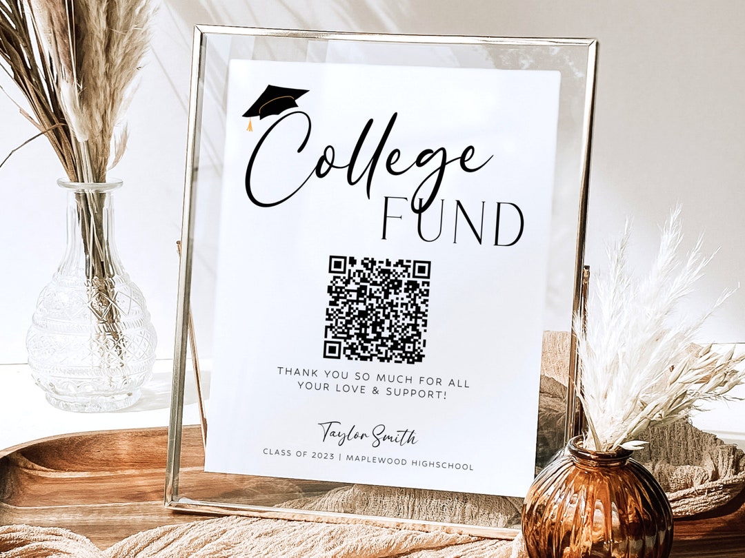 College Fund Sign Template College Fund QR Code Sign Editable 2024 college-fund-sign-template-college-fund-qr-code-sign-editable-2024