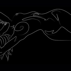 Woman body print | Female line draw | Naked woman line art | Woman line wall art | Digital line art  | Woman art print | Minimal wall art