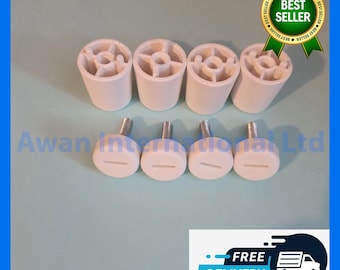 152741 & 153311 x 4 IKEA SKADIS Pegboard Parts - WHITE