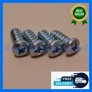 May include: Four silver screws with Phillips heads. The screws are arranged diagonally, with the heads facing the viewer. The image includes a Best Seller badge and Free Delivery text.