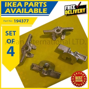 IKEA 194377 VIMLE Sofa Wing Nuts Furniture Chair Fixings Set of 4