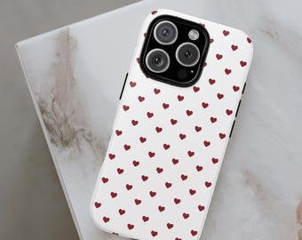 Red Hearts Valentine Phone Case: iPhone & Galaxy