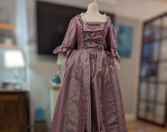 Marie Antoinette Dress, Lilac  French Revolution dress, Pale purple Georgian dress, Civil war dress, Masquerade Ball Gown