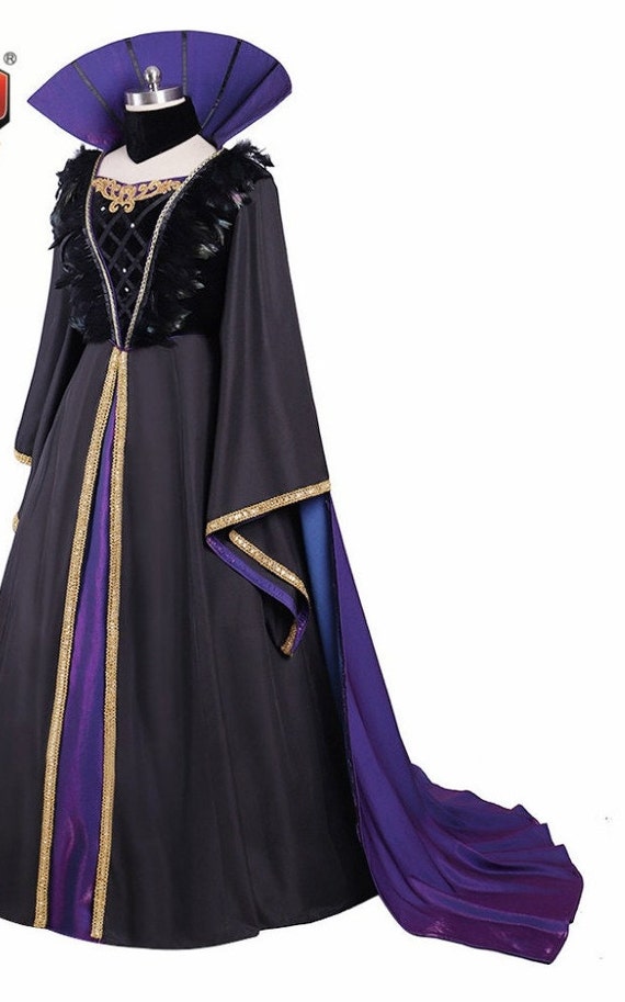 Vampire Costume Adult Evil Queen Masquerade Halloween Fancy Dress