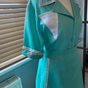 TWIN PEAKS Waitress Dress, Retro American Diner Dress, 1940s Diner