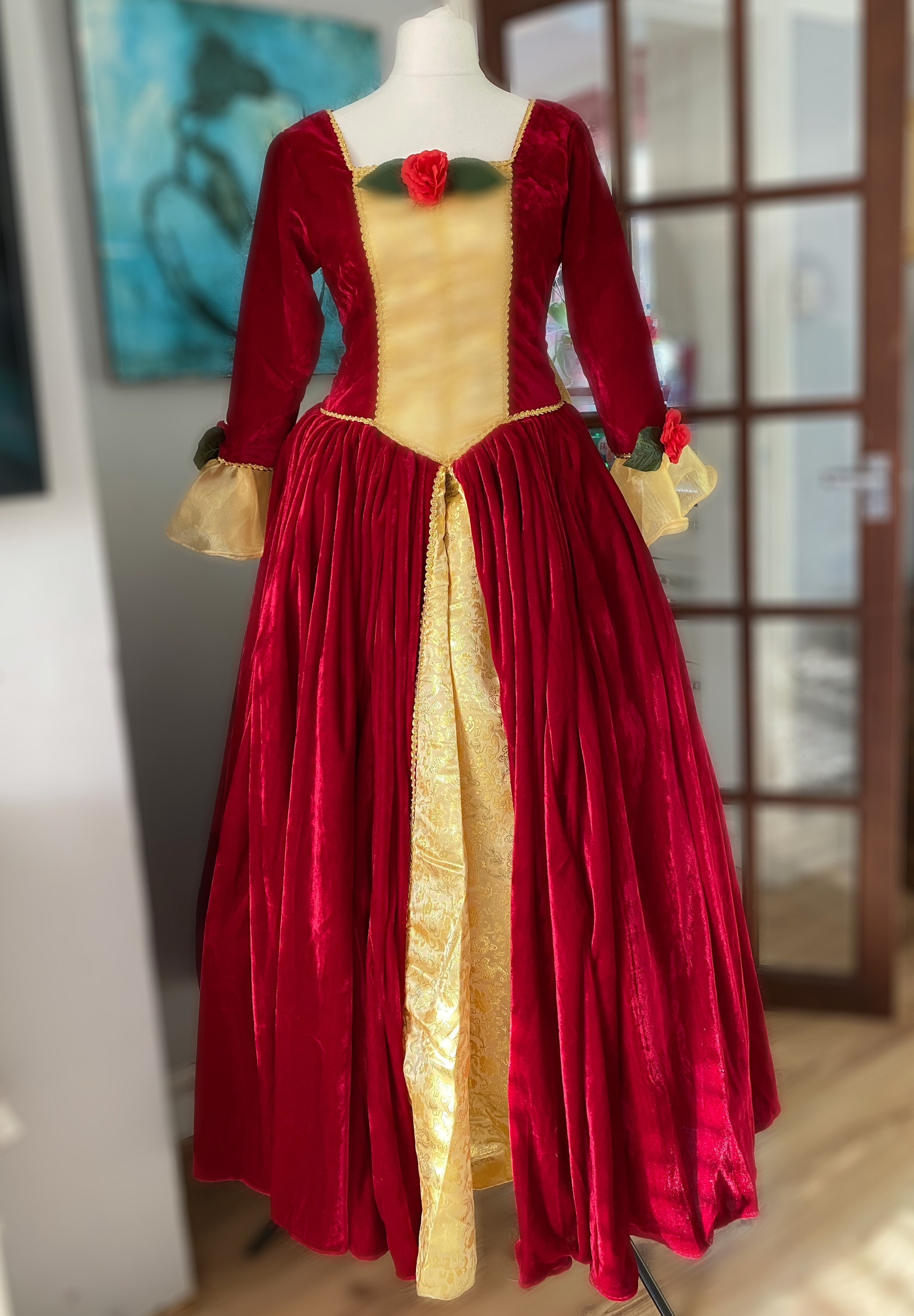 Buy Belle Red Dress Online In India  Etsy India