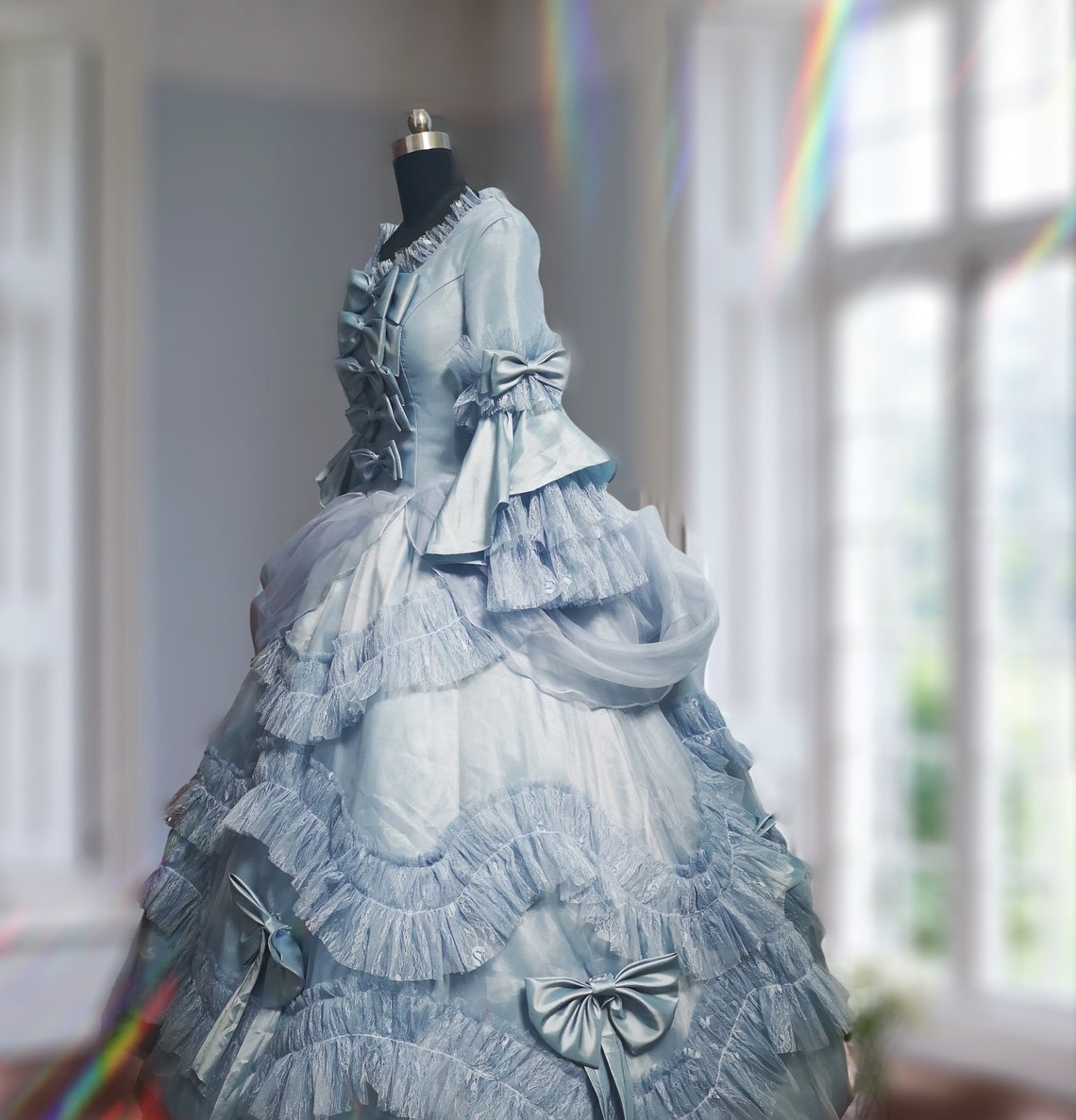 Marie Antoinette Dress Blue French Revolution Dress Pale - Etsy