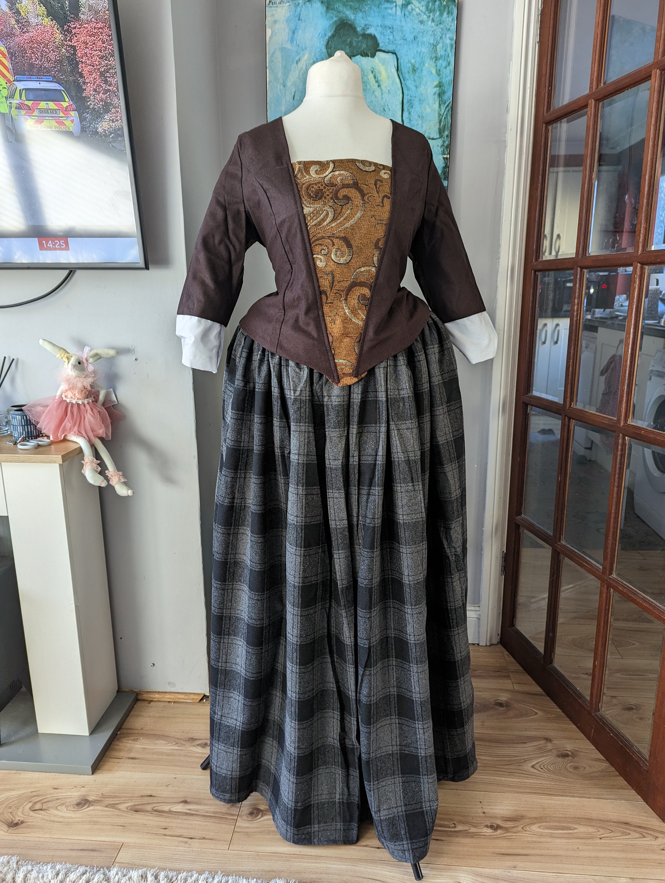 Historical 18th Century 1700s Scottish Highlander Outlander Shift Corset  Panniers Undergarments Costume Sewing Pattern Misses Sz 4 6 8 10 12