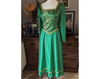 Fiona ogre, ogre Princess,  Cosplay Costume  green Fiona Dress Outfits Halloween