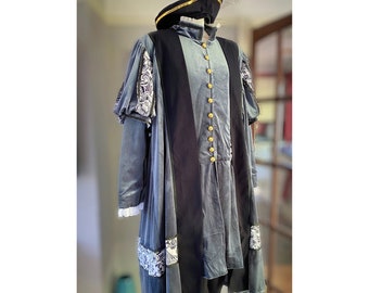 Tudor Doublet, Mens Tudor costume, Henry VIII costume, Medieval nobleman outfit, Tudor Costume, Mens Tudor suit, Tudor reinactment,