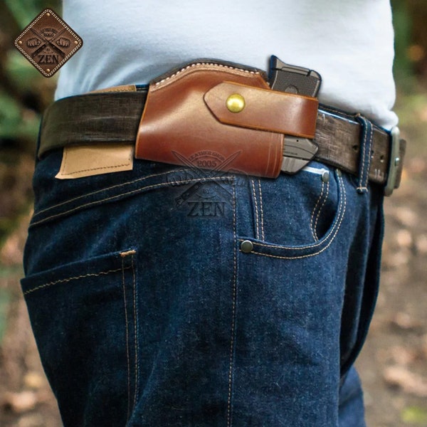 Best Leather Holster for Ruger LCP and LCP II .22- P91- LeatherShopbyZen- Best Gift-Xmas gift