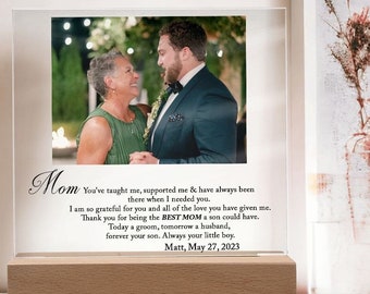 Personalized Mother of the Groom Gift From Groom, Wedding Gift for