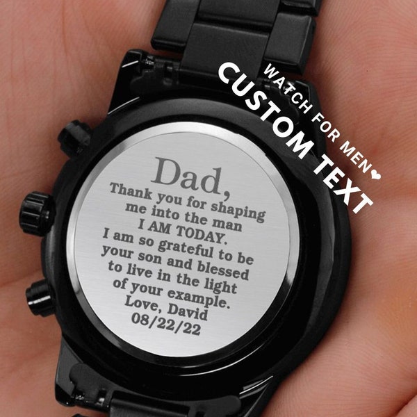 Personalized Gift for Father of the Groom, Father of the Groom Watch, Father of the Groom Gift for Wedding, Wedding Gift for Dad from Son