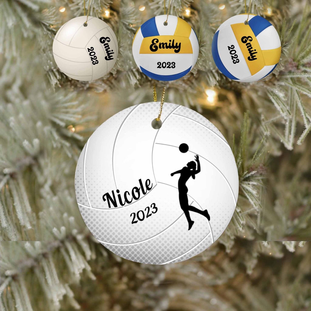 Sports Christmas Ornament 2023, Personalized Girls Digger Volleyball