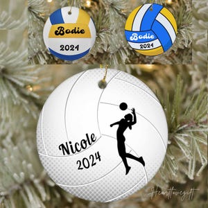 Sports Christmas Ornament 2025, Personalized Girls Digger Volleyball Ornament, Volleyball Christmas Ornament/Personalized Christmas Ornament