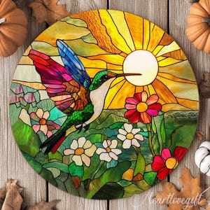 Hummingbird Door Sign Gifts, Hummingbird Window Hangings, Hummingbird Lover Gifts, Bird Wall Hanging, Hummingbird Holiday Gift