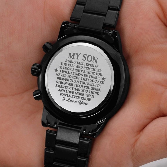 Son mom engraved best sale watch