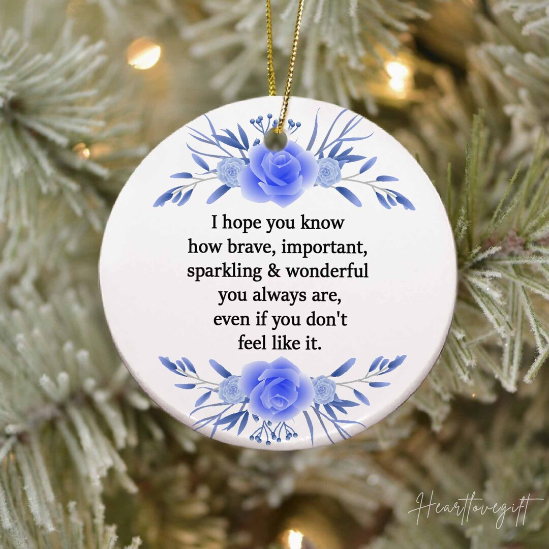 Friendship Hope Personalized Friendship Ornament/i Hope You Know/loved You Are ...