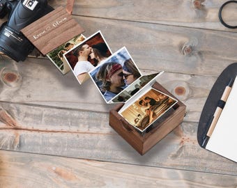 Personalized Anniversary Gift for Him/Pull Out Photo Gift for Her/Birthday Gift for Him/Groom Wedding Gift/ Anniversary Gift for Girlfriend