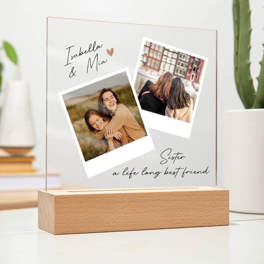Personalized Photo Plaque for Sister, Meaningful Keepsake for Sister ...
