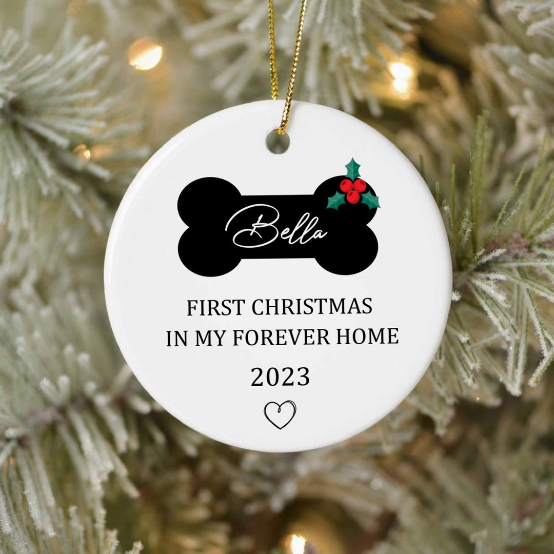 Dogs First Christmas Ornament, Adoption Dogs First Christmas Ornament
