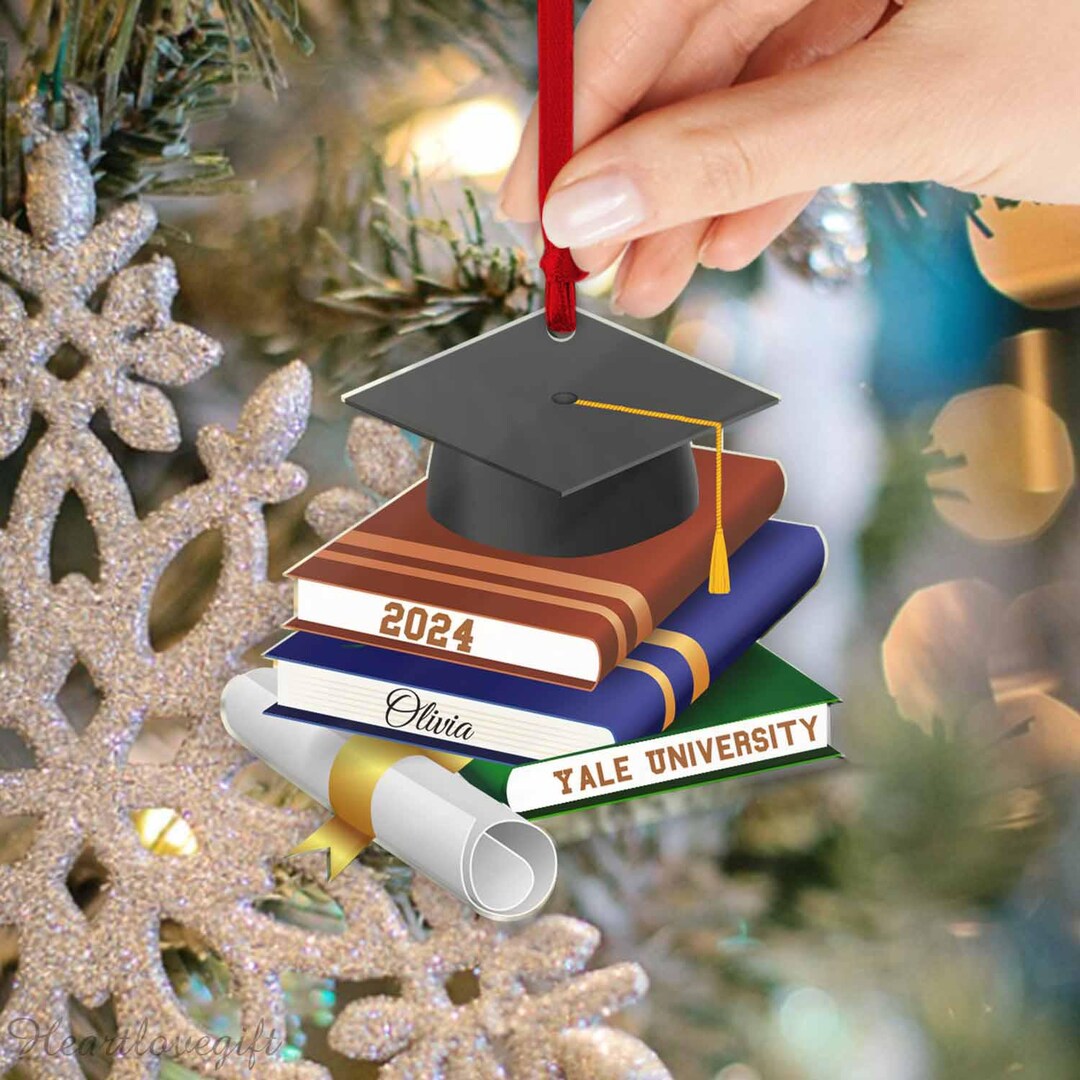 Class of 2024 Ornament/high School Graduation Gifts/grad Cap Gift ...