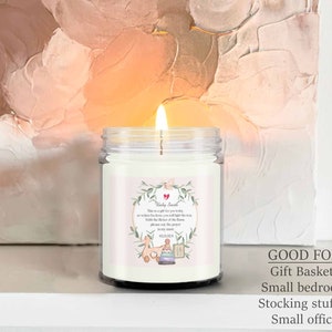Baby Shower Poem Candle Favor, Preganancy Gift for Friend, Candle for ...