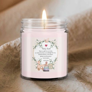 Baby Shower Poem Candle Favor, Preganancy Gift for Friend, Candle for ...