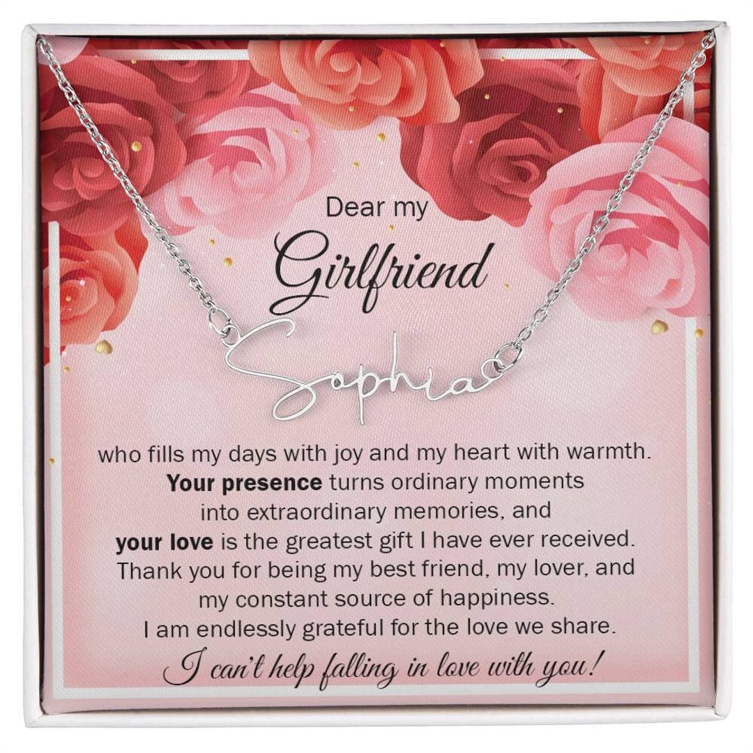 Personalized Gift for Girlfriend, Valentine's Day Present Girlfriend