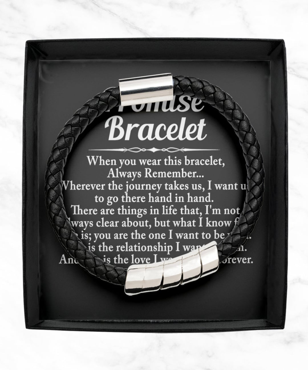Promise bracelet for boyfriend Clearance