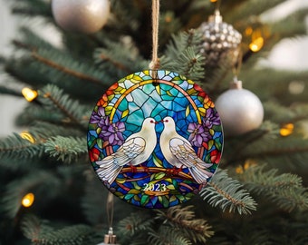 VOSS Christmas Tree Ornaments Gorgeous And Delicate Glittered Bird
