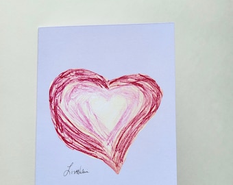 Heart Card | Children's Greeting Card | Inspirational Card