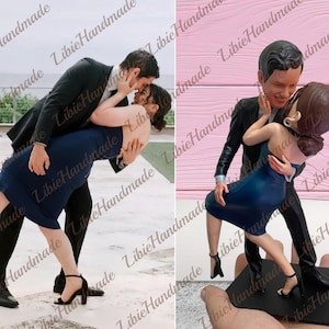 Custom Wedding Figurine, Wedding Cake Topper, Anniversary Gifts, Couple Bobblehead, Gifts for Couple, Personalized Gifts, Christmas Decor
