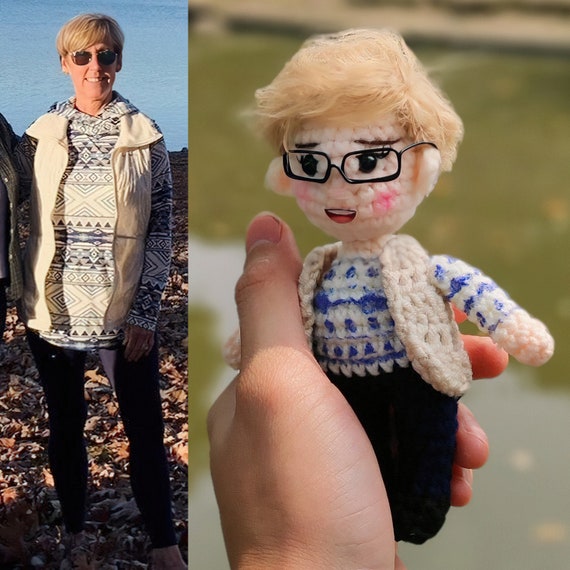 Custom Crochet Doll, Custom Portrait From Photo, Custom Plush Doll, Amigurumi Personalized Doll, Fathers Day Gifts, Mothers Day Gifts